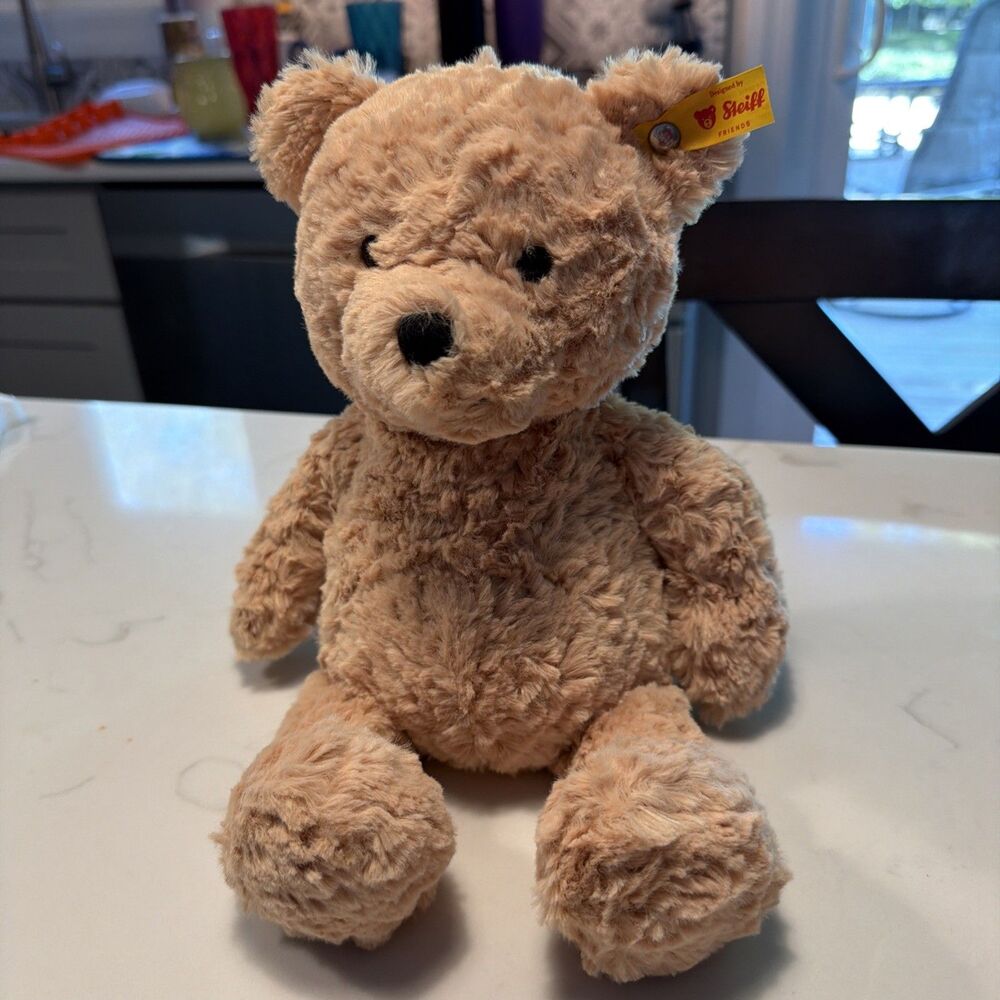 Steiff Jimmy Teddy Bear, Premium Bear Stuffed Animal, 12 inches, Retired